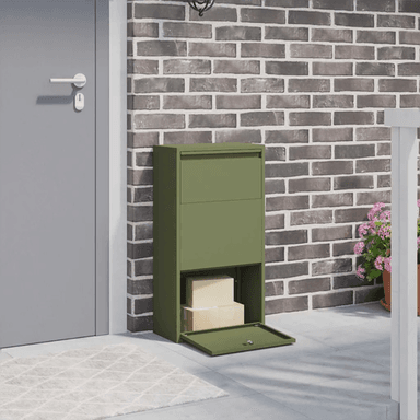 Vidaxl Pakkeinnkast Olivengrønn 44 x 22 x 82 cm