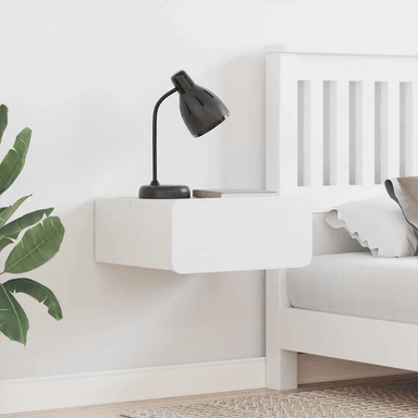 Vidaxl Nattbord Hvit 39 x 34 cm