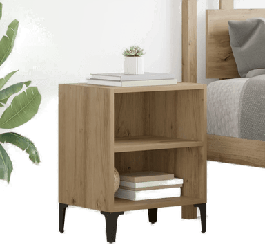 Vidaxl Nattbordskap 2 pcs Eik 40 x 30 x 50 cm