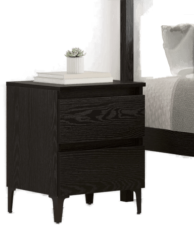 Vidaxl Nattbordskap Svart eik