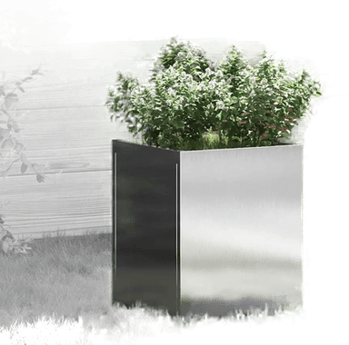 Vidaxl Hageblomsterpotte Rustfritt Stål 32 x 32 x 40 cm