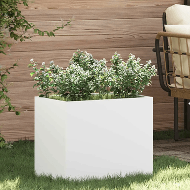 Vidaxl Hageblomsterpotte Hvit 50 x 32 x 40 cm