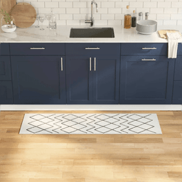 Vidaxl Kjøkken teppe Hvit 150 x 45 cm