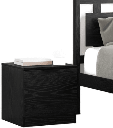 Vidaxl Sengeskap 2 pcs Svart Eik