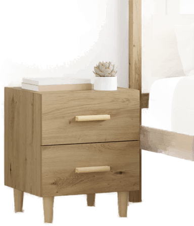 Vidaxl Sengeskap Artisan Eik 40 x 35 cm