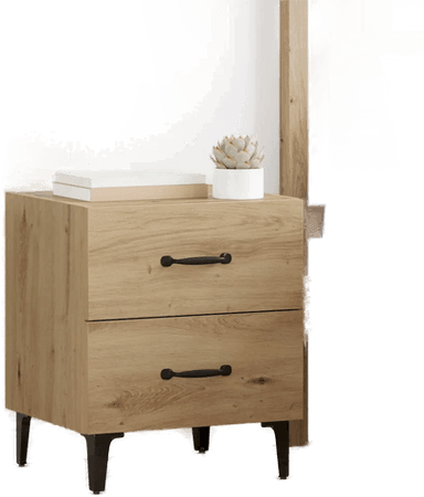 Vidaxl Sengeskap Artisan Eik