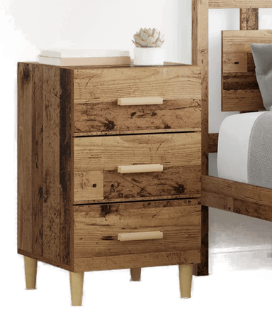 Vidaxl Nattbordskap Gammelt tre