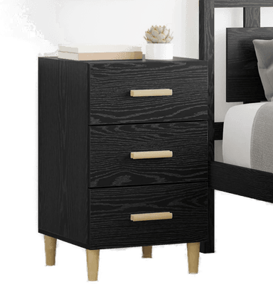 Vidaxl Nattbordskap Svart Eik