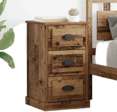 Vidaxl Nattbordskap Gamle tre 39 x 39 x 67,5 cm