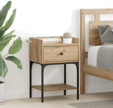 Vidaxl Nattbord Artisan Eik 40 x 29 x 60 cm