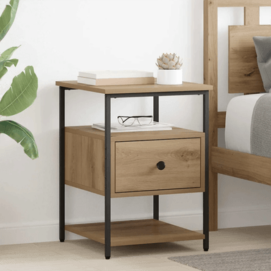 Vidaxl Nattbordskap Artisan Eik