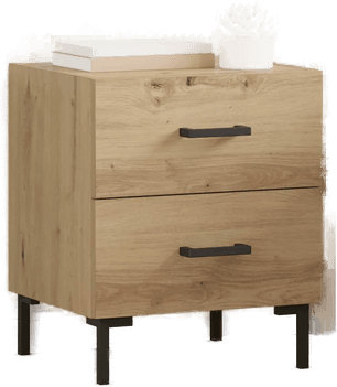 Vidaxl Nattbordskap 2 pcs Artisan Eik