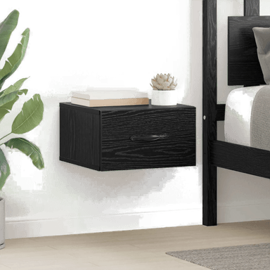 Vidaxl Nattbordskap Svart eik 35 x 35 x 20 cm