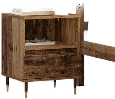 Vidaxl Nattbordskap Gammelt tre