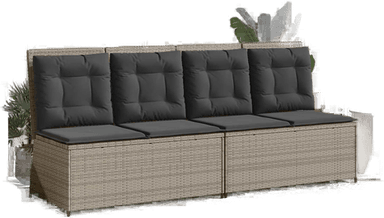 Vidaxl Hagebenk Lysegrå