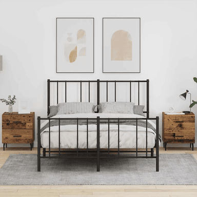 Vidaxl Nattbordskap 2 stk Gammelt tre