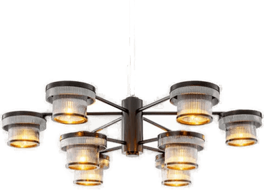 Eichholtz Andromeda lysekrone bronse