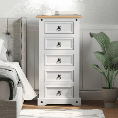 Vidaxl Nattbord Hvit 53 x 39 x 103 cm