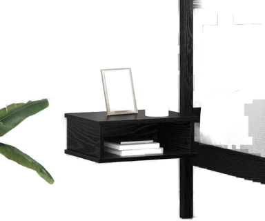 Vidaxl Nattbord 2 stk Svart Eik