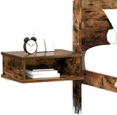 Vidaxl Nattbord Røkt eik 40 x 31 cm