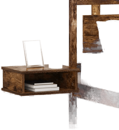 Vidaxl Nattbord Røkt eik 40 x 31 cm