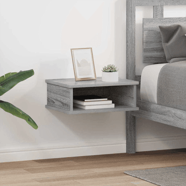 Vidaxl Nattbord 2 stk Grå Sonoma