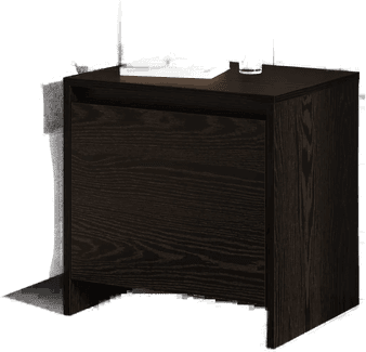 Vidaxl Nattbordskap Svart Eik