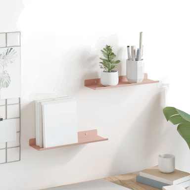 Vidaxl Vegghylle Rosa 30 x 9 cm