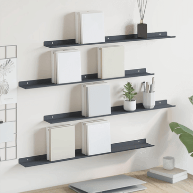 Vidaxl Vegghylle Antrasitt 80 x 9 cm