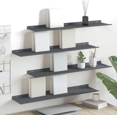 Vidaxl Vegghylle Antrasitt 80 x 18 cm