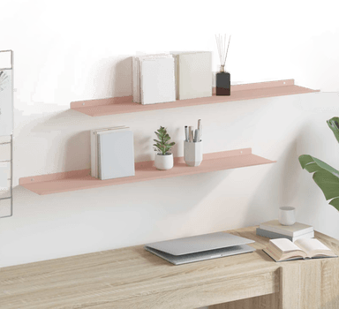 Vidaxl Vegghylle 100 x 18 cm Rosa