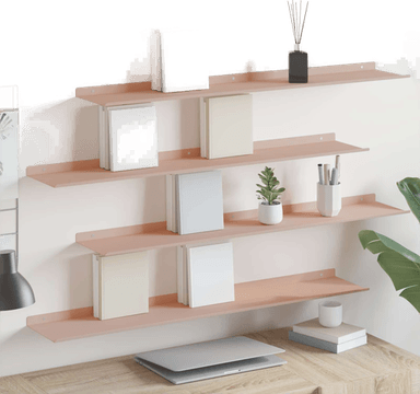 Vidaxl Vegghylle Rosa 100 x 18 cm