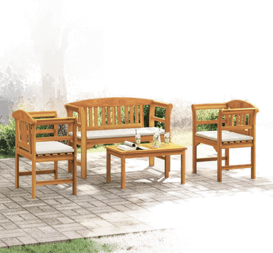 Vidaxl Hage Rose Loungew Set 4 pcs