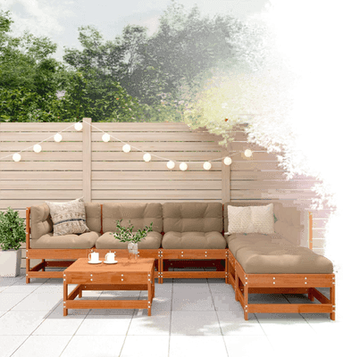 Vidaxl Hage lounge sett 7 pcs