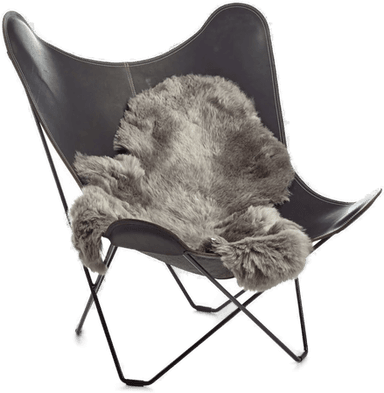 Natures Collection Saueskinn Korthåret 100-120x60 cm Grå