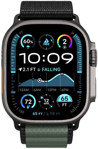 Spigen Fabric Band Hook svart/grønn 49/46/45/44mm