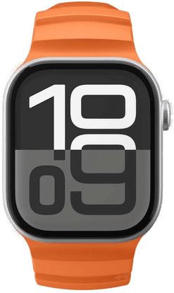 Spigen silikonrem - Oransje - Apple Watch 44/45/46/49mm