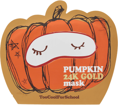 Too Cool For School Pumpkin 24K Gold Mask