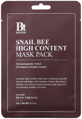 Benton Snail Bee High Content Mask