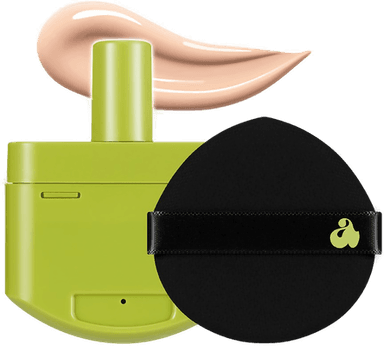 Unleashia Satin Wear Healthy Green Cushion Refill Peach Fuzz