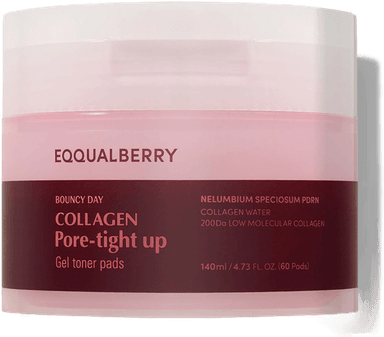 Eqqualberry Collagen Pore-Tight Gel Toner Pads