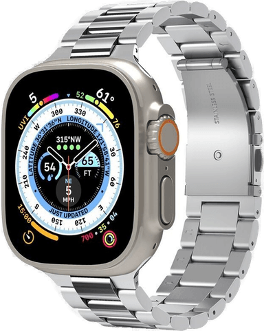 Spigen Modern Fit 316L reim - sølv - Apple Watch 49mm/46mm/45mm/44mm/42mm