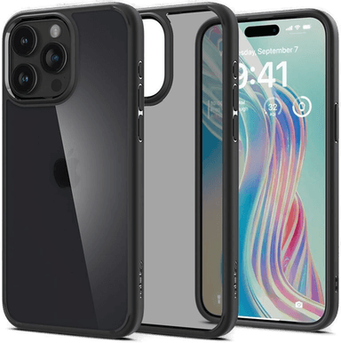 Spigen Ultra Hybrid iPhone 15 Pro Max - Frost svart