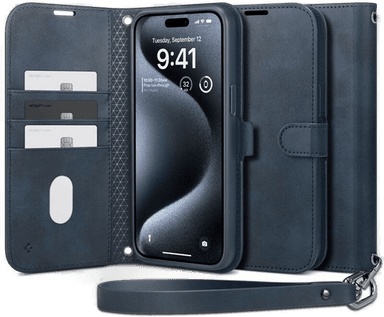 Spigen Wallet S Pro - Blå - iPhone 15 Pro Max