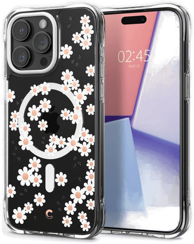 Cyrill Cecile Deksel til iPhone 15 Pro Max - White Daisy