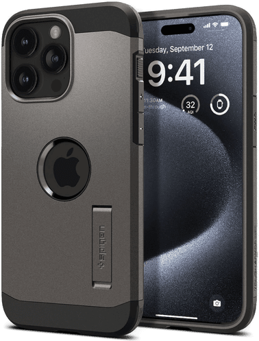 Spigen Tough Armor MagSafe-deksel iPhone 15 Pro Gunmetal