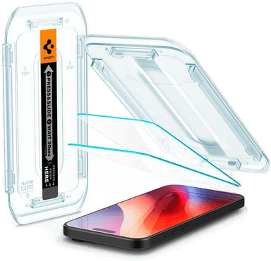 Spigen Glass.tR EZ Fit 2 Pack iPhone 16 Pro/17/17 Pro