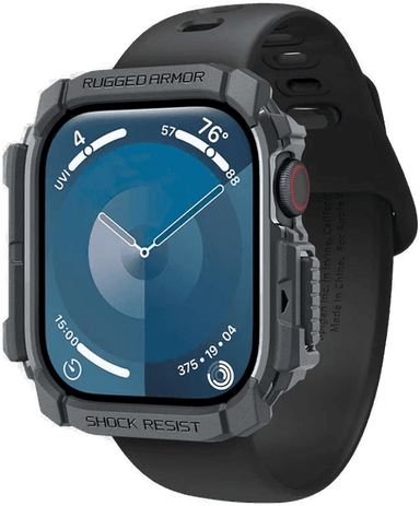 Spigen Rugged Armor Apple Watch 46 mm - Mørkegrå