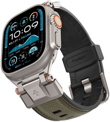 Spigen DuraPro Armor - Militærgrønn - Apple Watch 49mm