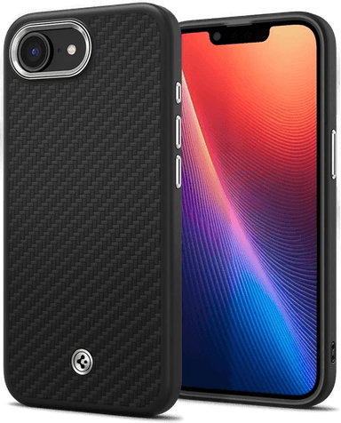 Spigen Enzo Aramid Deksel iPhone 16e - Matt Svart